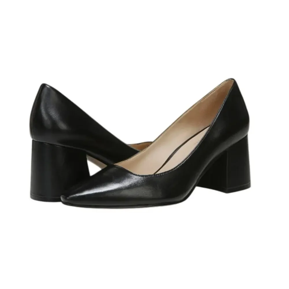 Naturalizer Womens Licia Pumps Size 6 M EU 36 Black Leather Heels NWOB